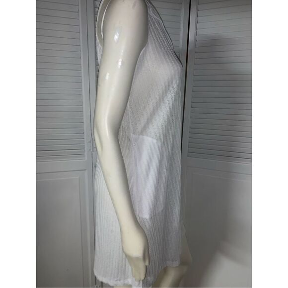J Valdi Beachwear White Sleeveless Mini Dress Small - Picture 4 of 9
